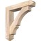 Ekena Millwork Balboa Arts and Crafts Smooth Bracket w/ Offset Brace, Douglas Fir, 5 1/2"W x 26"D x 26"H BKT0604X26X26BOA03SDF - alternate 1